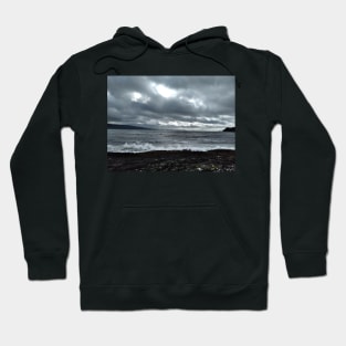 Rocky coastline near Grogport, Kintyre, Scotland. Hoodie